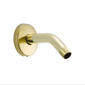 Delta Faucet U4993-PB Shower Arm and Flange, Polished Brass